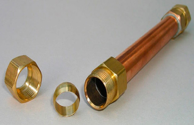 Is it possible to use compression fittings for copper pipes
