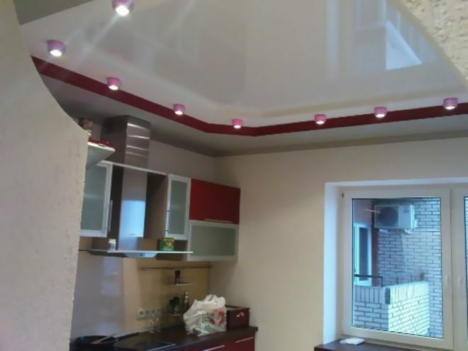 false ceiling in the kitchen