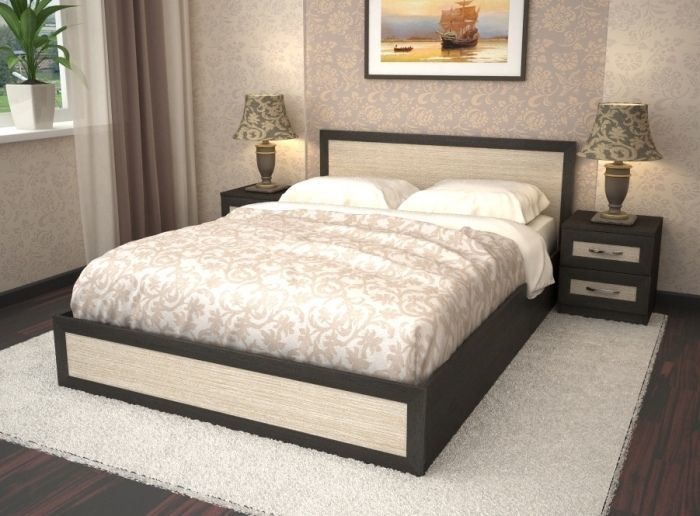 Foto postelje: iz česa je sestavljena postelja, izbirna merila, možnosti oblikovanja in lokacija v notranjosti s fotografijo.