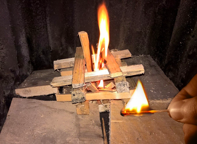 How to light a fireplace