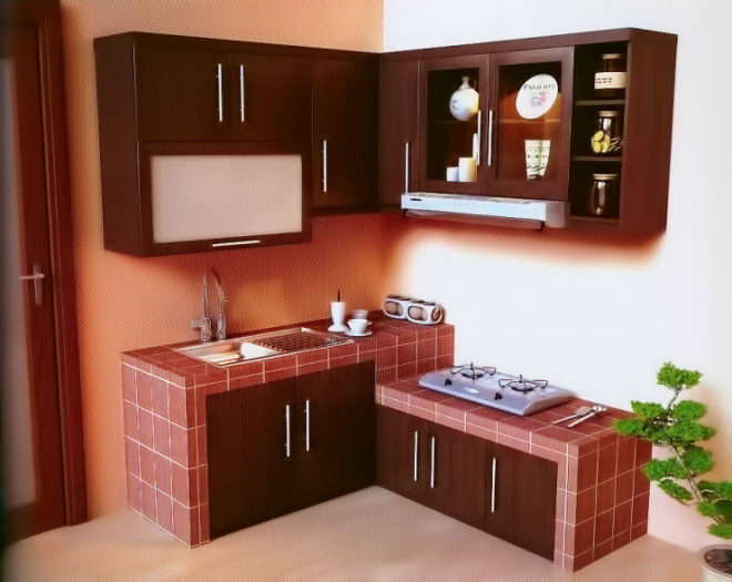 Layout of modular kitchen elements