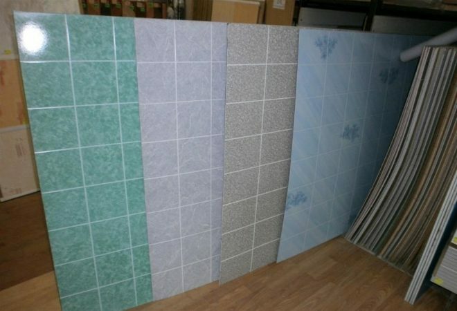PVC panels in the form of a sheet