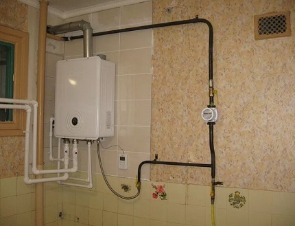 Funzionamento della caldaia a gas a parete