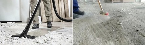 Remove the old screed from the floor - 4