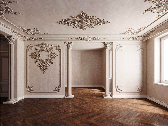 Molduras de estuco en un interior moderno en las paredes: qué es, cómo se ve – Setafi