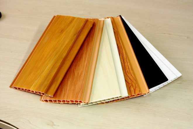 PVC panels in the form of lining