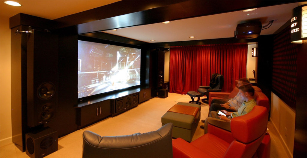What items are included in the home theater, possible configurations