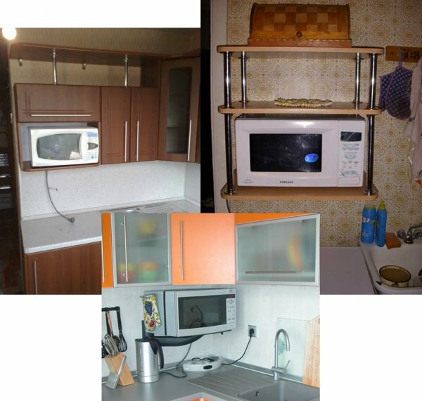 Types of microwave shelves