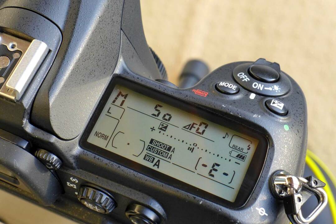 What is the exposure in the camera, exposure parameters