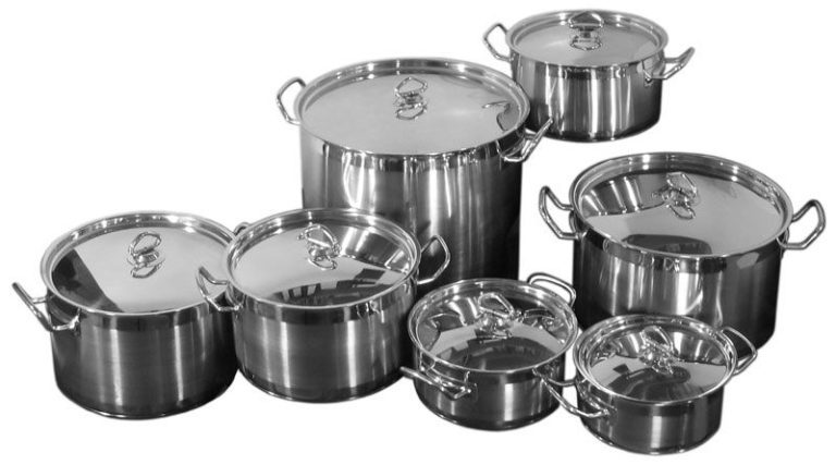 Pots for induction cooker.