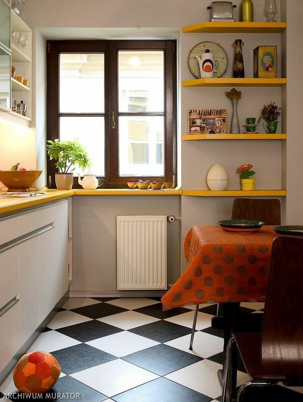 Mažos virtuvės grindys