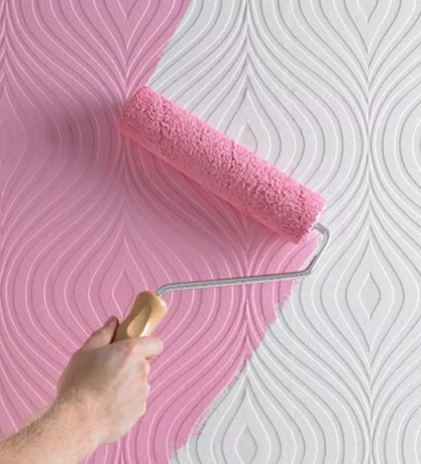 Vinyl paintable wallpaper for the kitchen 