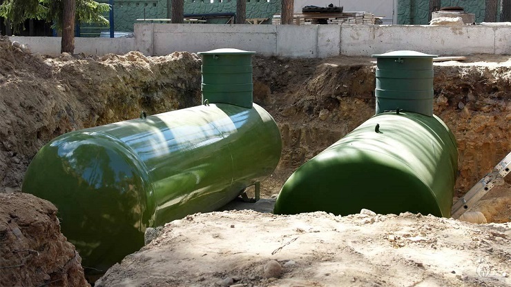 Installation of gas tanks for autonomous gas supply