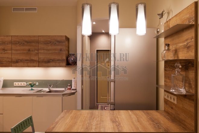 Kitchen with an area of ​​16 sq.