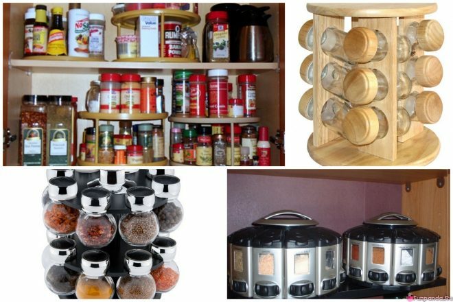 Modules for storing spices and condiments