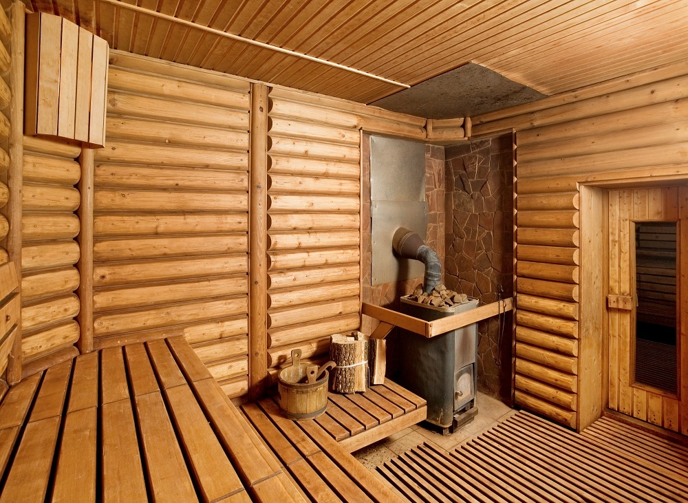Wood-fired sauna