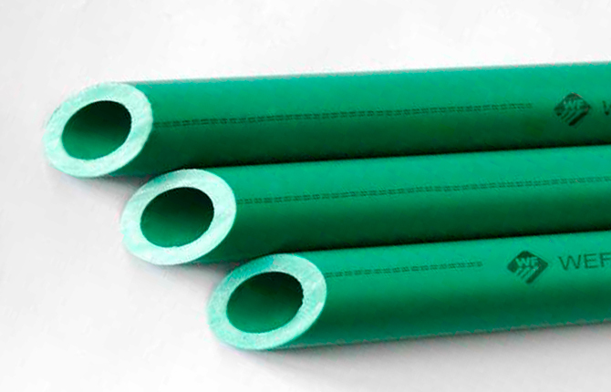 Polypropylene pipes color characteristic