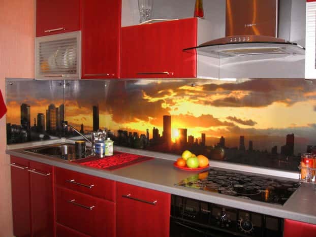 Metropole in der roten Küche