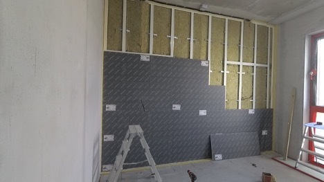Sound insulation in a panel house
