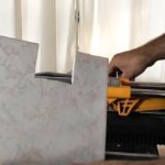 How to make a rectangular cutout in ceramic tiles
