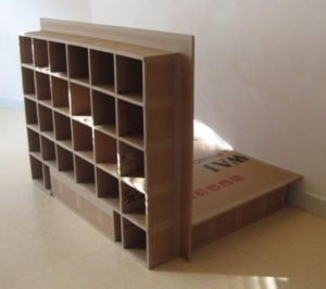 gabinete de cajas de cartón