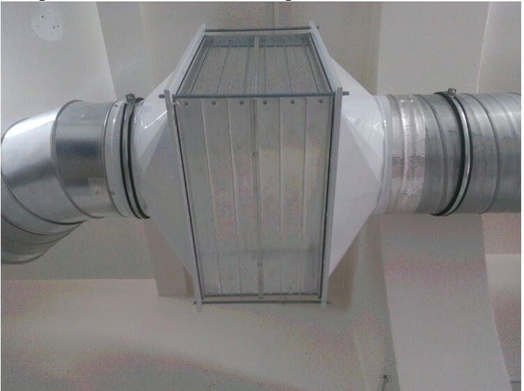 Filter in het ventilatiesysteem