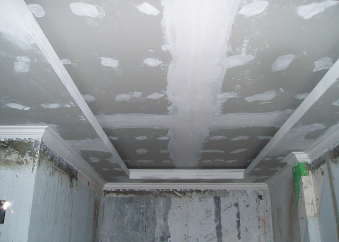 How to putty plasterboard ceiling