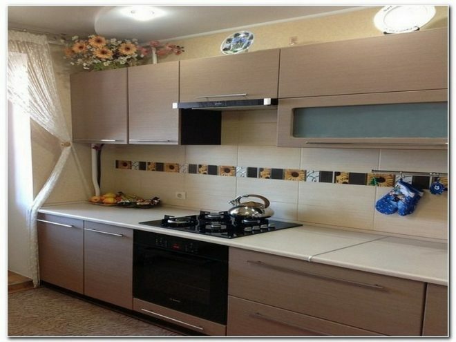 Linear kitchen layout