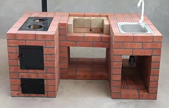 How to make a simple brick brazier with your own hands: diagrams, drawings, photos