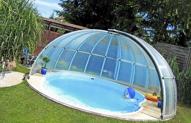 modelos de cúpula de piscinas cobertas