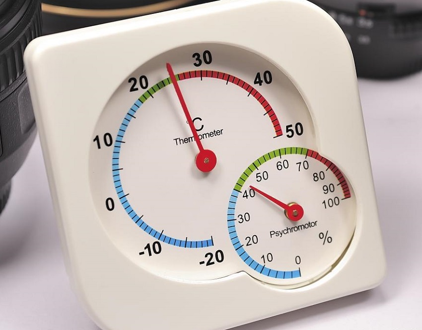 Thermomètre hygromètre à air