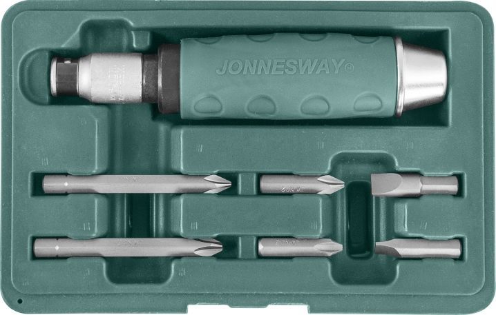 Screwdriver with a set of tips.