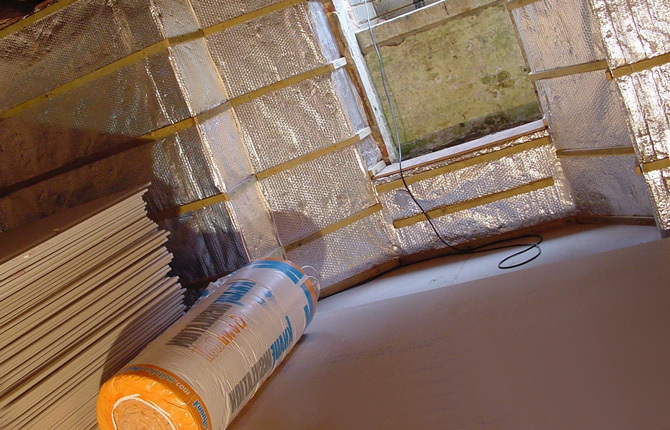 Wall insulation from the inside