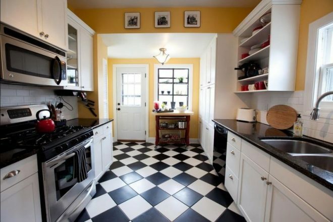 Dekorace podlahy kuchyně