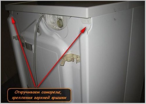 Kā noņemt veļas mazgājamās mašīnas vāku - 1