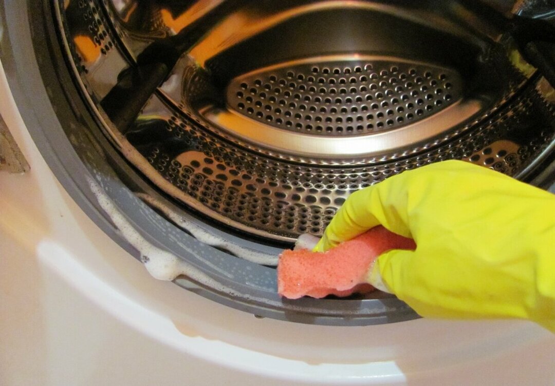 Fejlen hos mange husmødre er den manglende omsorg for vaskemaskinens gummibånd