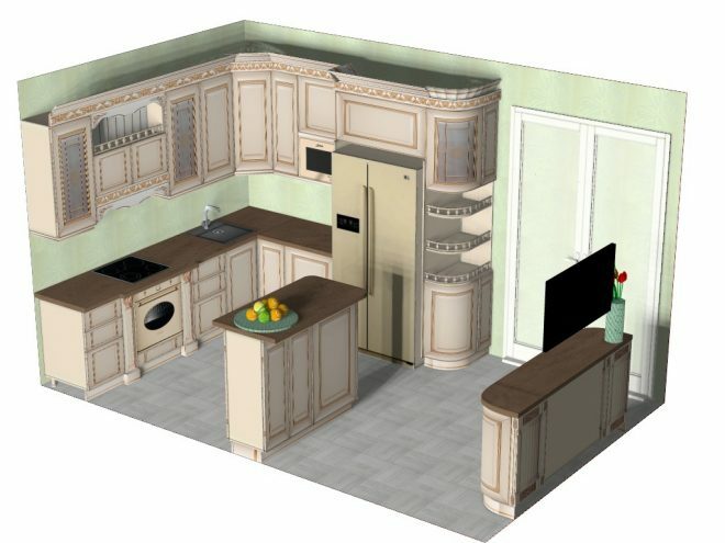 3D projekt kuchyne