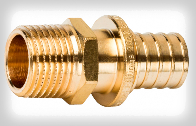 Types of brass threaded fittings for HDPE pipes and other materials