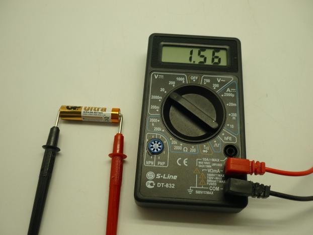 Battery voltage measurement.