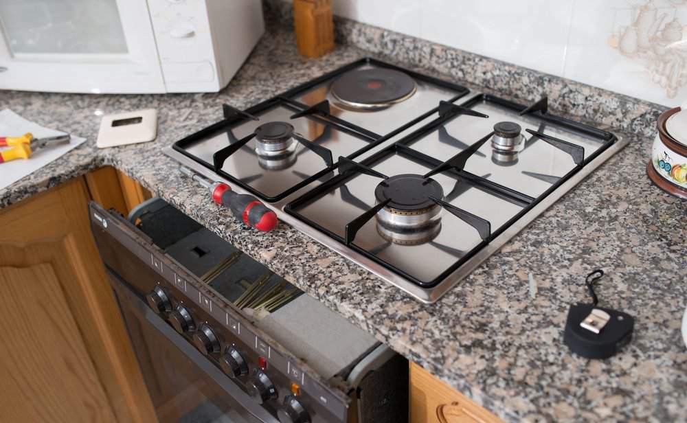 Installing a gas oven