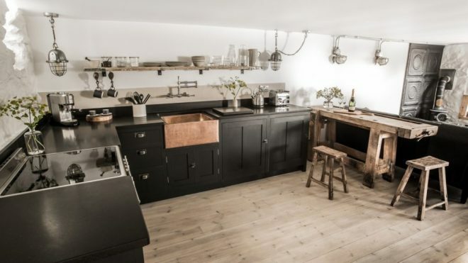 Projeto moderno da cozinha: interior, foto, estilo
