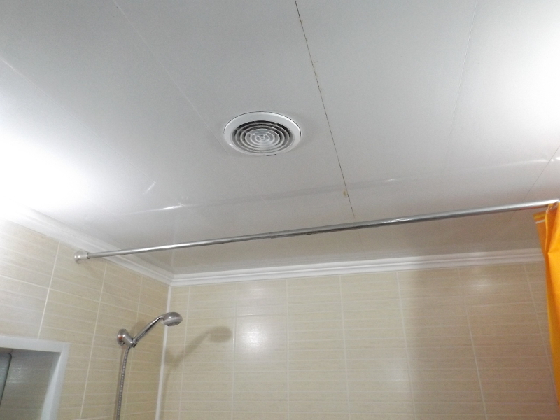 Geforceerde ventilatie in de badkamer