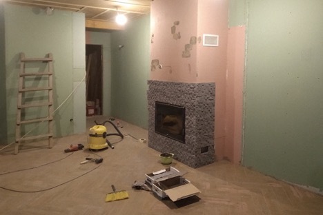 Install fireplace 2