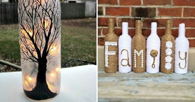 Bottle decor: an overview of all techniques and their features, photo