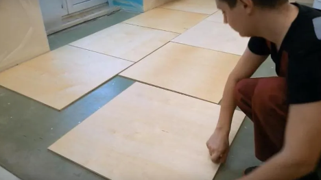 plywood laying