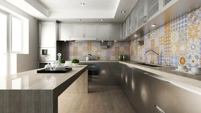 Wanddekoration in der Küche