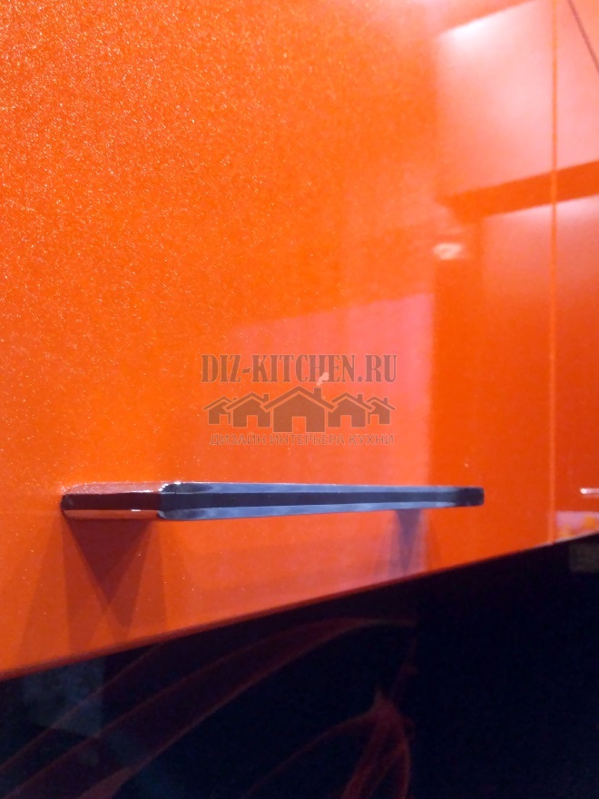 MDF in PVC-folie (oranje kleur)