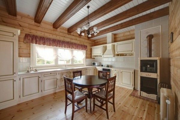 modest country style kitchen