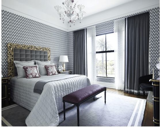 Camera da letto nei toni del grigio: quali colori e sfumature si combinano con il grigio
