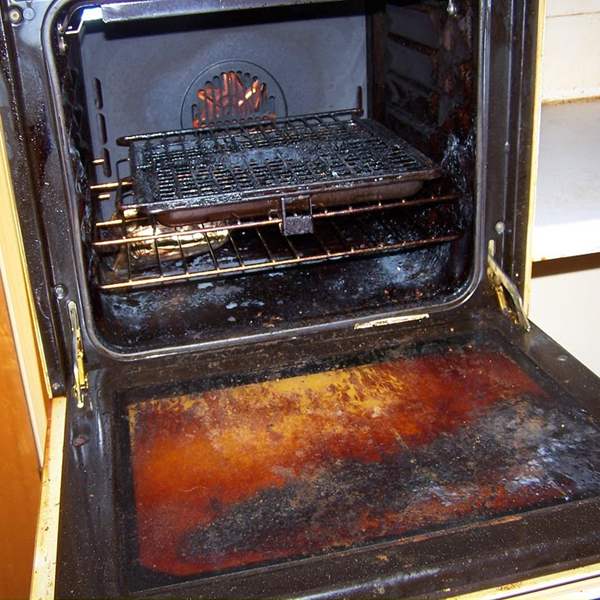 Smoke gas oven